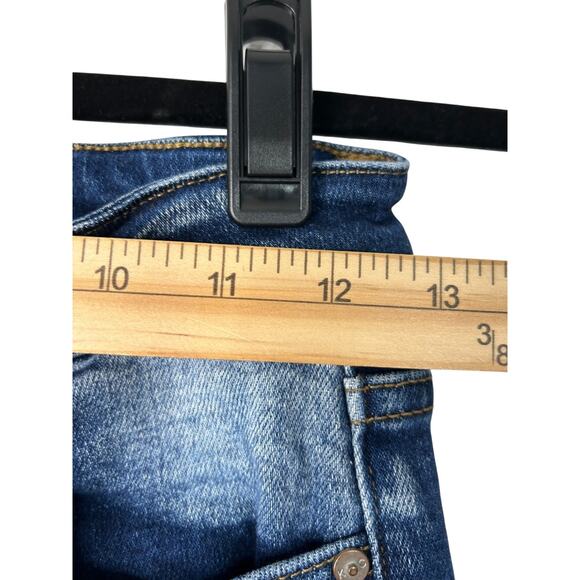 Kancan Maurices Jeans Size 26 High Rise Skinny Dark Wash Blue Denim Distressed - Picture 9 of 12
